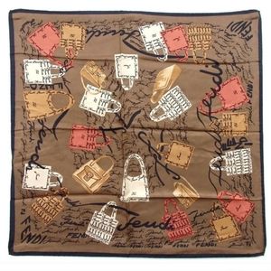 FENDI Multicolor Silk Scarf